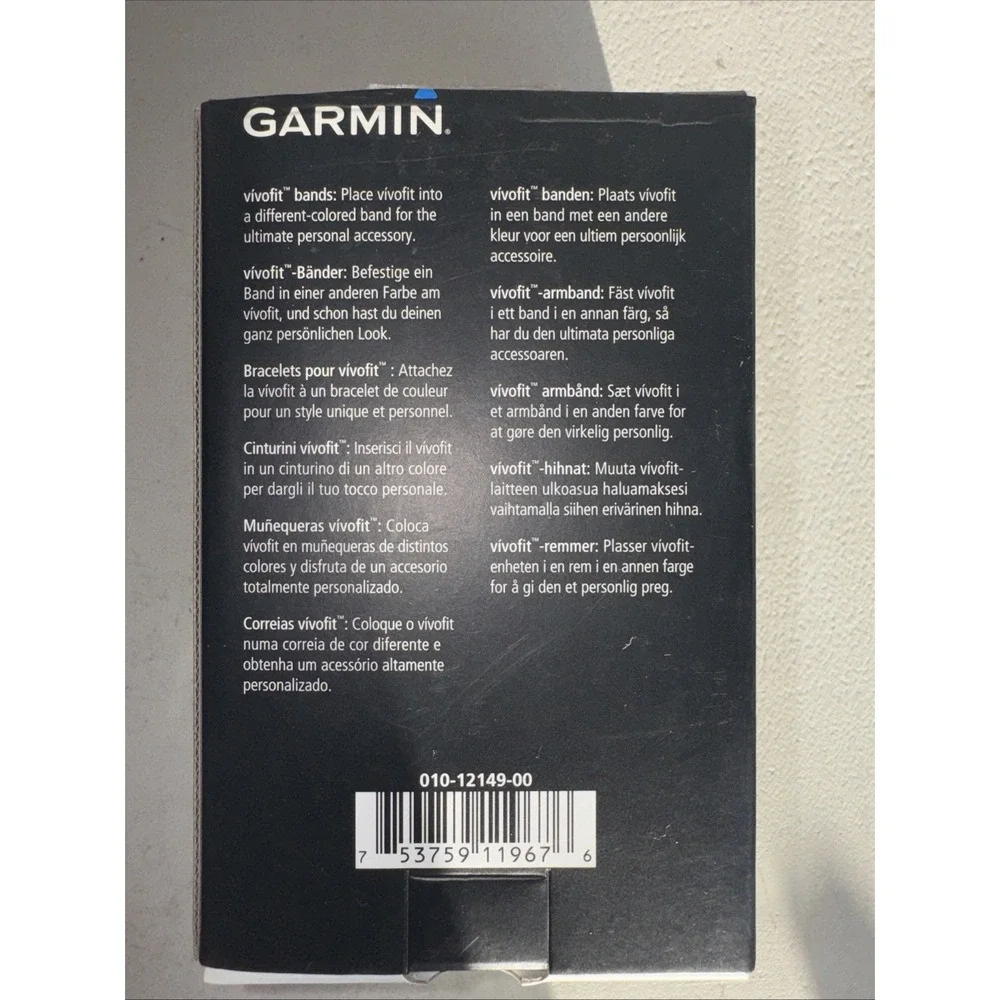 New Garmin Vivofit Three Replacement Accessory Bands Blue Teal Purple Sz Large‎